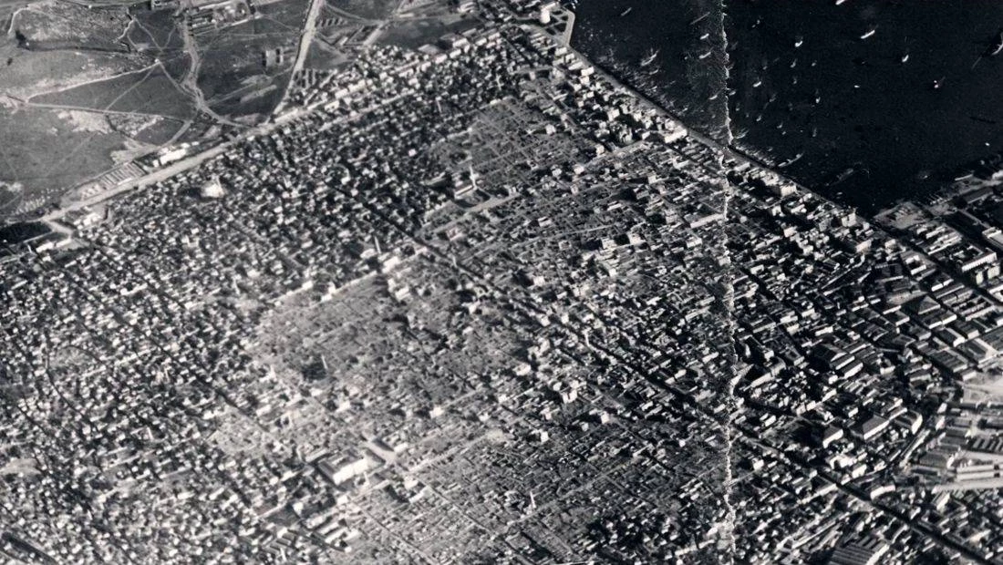 H μεγάλη φωτιά που «αφάνισε» τη Θεσσαλονίκη (βίντεο)